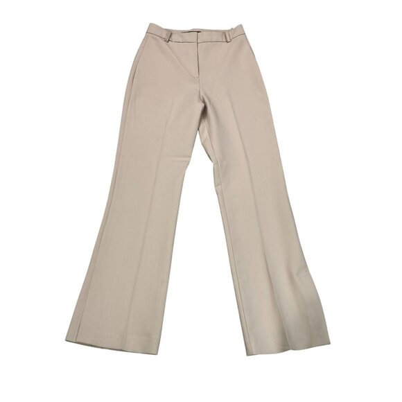 Zara Womens Beige Wide-Leg Trousers XS Formal Office Wear Polyester Blend - Picture 1 of 8